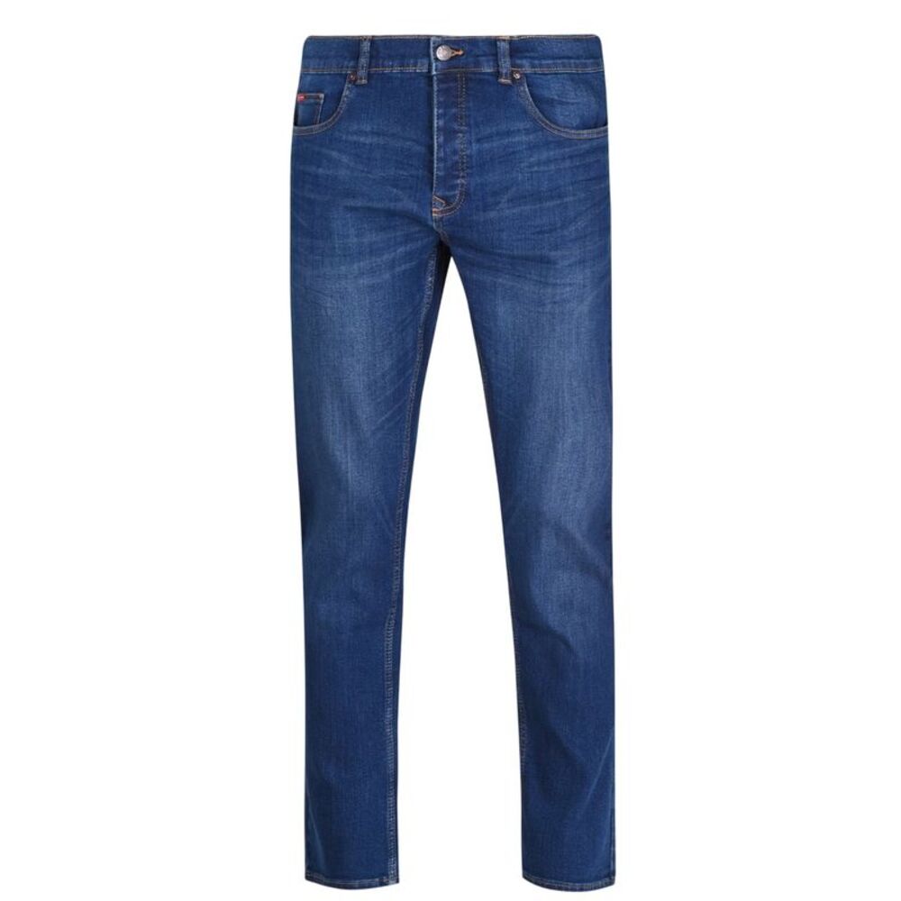 Lee Cooper Mens Denim Regular Jeans / Dark Wash